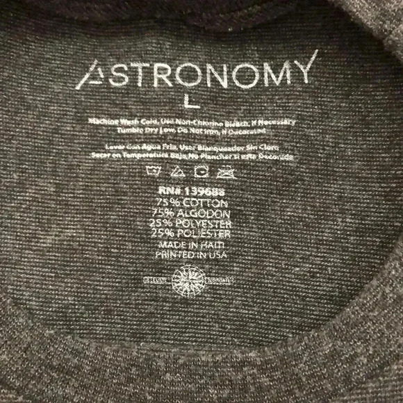 ASTRONOMY Men’s Dark Grey Graphic Shirt - Picture 6 of 6